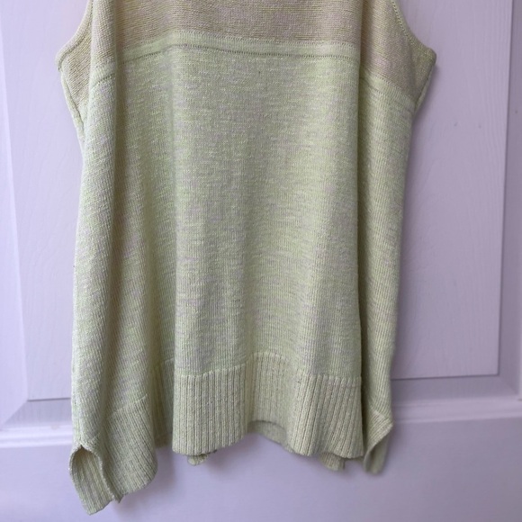 TNA Knit Oversized Racerback Tank M Pale Neon Green - Picture 4 of 15